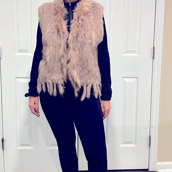 100% real rabbit fur vest - Picture 3 of 3
